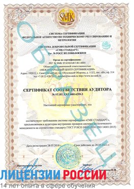Образец сертификата соответствия аудитора Образец сертификата соответствия аудитора №ST.RU.EXP.00014299-3 Армавир Сертификат ISO 14001